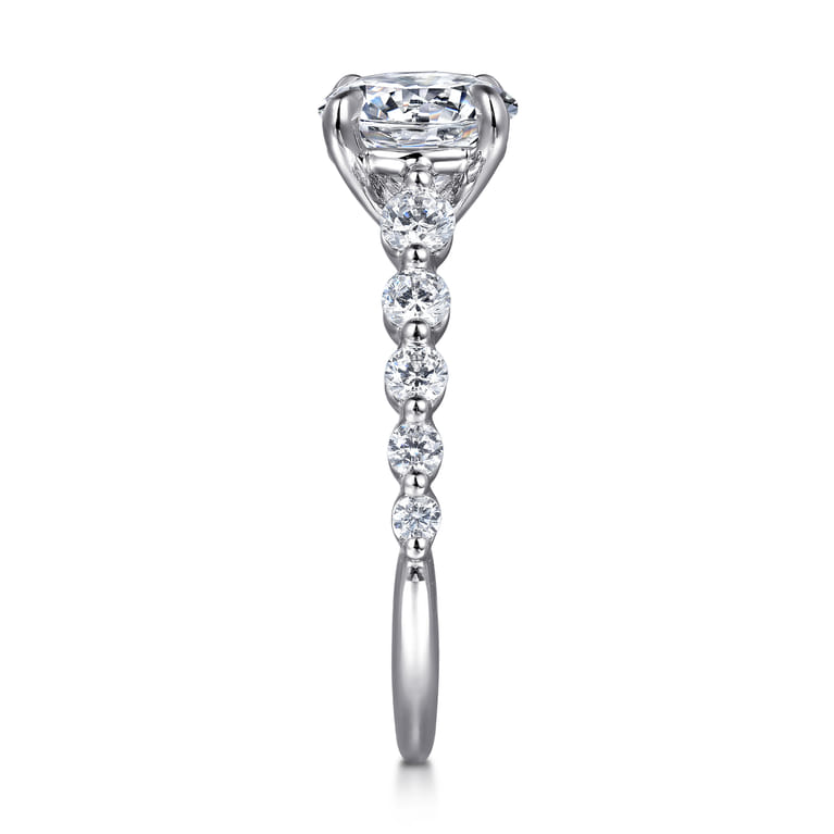 Emberlie - 14K White Gold Round Diamond Engagement Ring - 0.5 ct - Shot 5