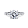 Emberlie - 14K White Gold Round Diamond Engagement Ring - 0.5 ct