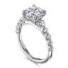 Emberlie - 14K White Gold Round Diamond Engagement Ring - 0.5 ct