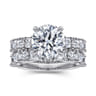 Fleure - 14K White Gold Diamond Engagement Ring - 1.15 ct