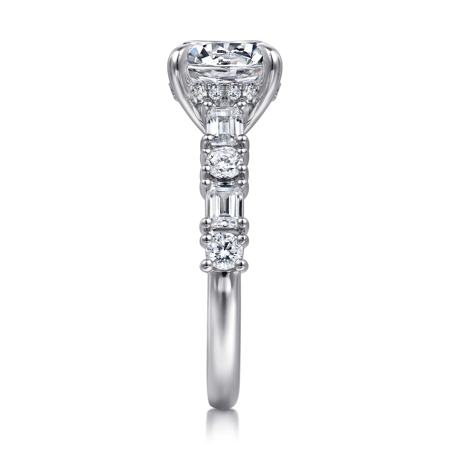 Fleure - 14K White Gold Diamond Engagement Ring - 1.15 ct - Shot 5