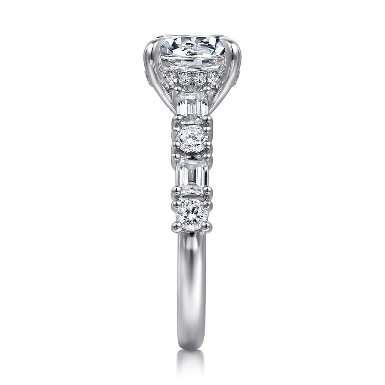 Fleure - 14K White Gold Diamond Engagement Ring - 1.15 ct - Shot 5