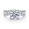 Fleure - 14K White Gold Round Diamond Engagement Ring - 1.55 ct
