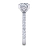 Amata - 14K White Gold Round Diamond Engagement Ring - 0.5 ct