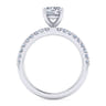 Amata - 14K White Gold Round Diamond Engagement Ring - 0.25 ct