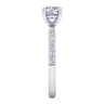 Amata - 14K White Gold Round Diamond Engagement Ring - 0.25 ct