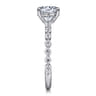 Silvey - 14K White Gold Round Single Prong Diamond Engagement Ring - 0.5 ct
