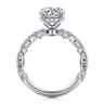 Lanna - 14K White Gold Round Diamond Engagement Ring - 0.5 ct