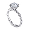Lanna - 14K White Gold Round Diamond Engagement Ring - 0.5 ct