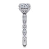 Lanna - 14K White Gold Round Diamond Engagement Ring - 0.5 ct