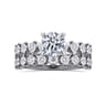 Zelmira - 14K White Gold Round Diamond Engagement Ring - 0.95 ct