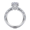 Broderick - 14K White Gold Round Diamond Engagement Ring - 1.5 ct