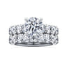 Broderick - 14K White Gold Round Diamond Engagement Ring - 1.5 ct