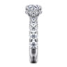 Broderick - 14K White Gold Round Diamond Engagement Ring - 1.5 ct