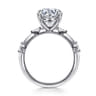Marline - 14K White Gold Round Diamond Engagement Ring - 0.17 ct