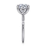 Marline - 14K White Gold Round Diamond Engagement Ring - 0.17 ct