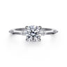 Marline - 14K White Gold Round Diamond Engagement Ring - 0.17 ct