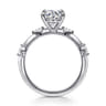 Marline - 14K White Gold Round Diamond Engagement Ring - 0.17 ct