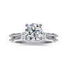 Marline - 14K White Gold Round Diamond Engagement Ring - 0.17 ct