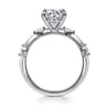 Marline - 14K White Gold Round Diamond Engagement Ring - 0.17 ct