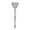 Marline - 14K White Gold Round Diamond Engagement Ring - 0.17 ct
