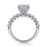 Kim - 14K White Gold Round Diamond Engagement Ring - 0.4 ct