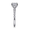 Kim - 14K White Gold Round Diamond Engagement Ring - 0.4 ct