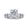 Perry - 14K White Gold Round Diamond Engagement Ring - 0.3 ct