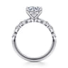 Perry - 14K White Gold Round Diamond Engagement Ring - 0.3 ct
