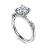 Jaelyn - 14K White Gold Round Diamond Engagement Ring - 0.17 ct