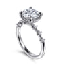 Joplin - 14K White Gold Round Diamond Engagement Ring - 0.18 ct