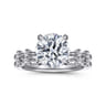 Joplin - 14K White Gold Round Diamond Engagement Ring - 0.18 ct