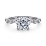 Joplin - 14K White Gold Round Diamond Engagement Ring - 0.17 ct