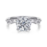 Joplin - 14K White Gold Round Diamond Engagement Ring - 0.17 ct