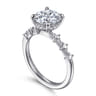 Joplin - 14K White Gold Round Diamond Engagement Ring - 0.17 ct