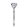 Joplin - 14K White Gold Round Diamond Engagement Ring - 0.17 ct