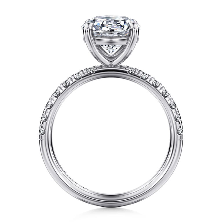 Winslow - 14K White Gold Round Diamond Engagement Ring - 0.36 ct - Shot 2