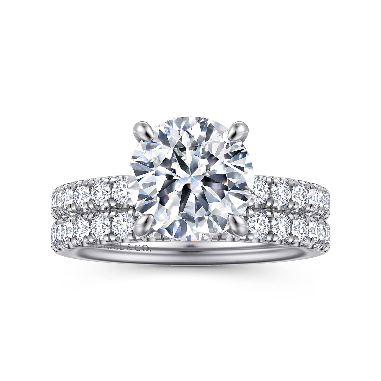 Winslow - 14K White Gold Round Diamond Engagement Ring - 0.36 ct - Shot 4