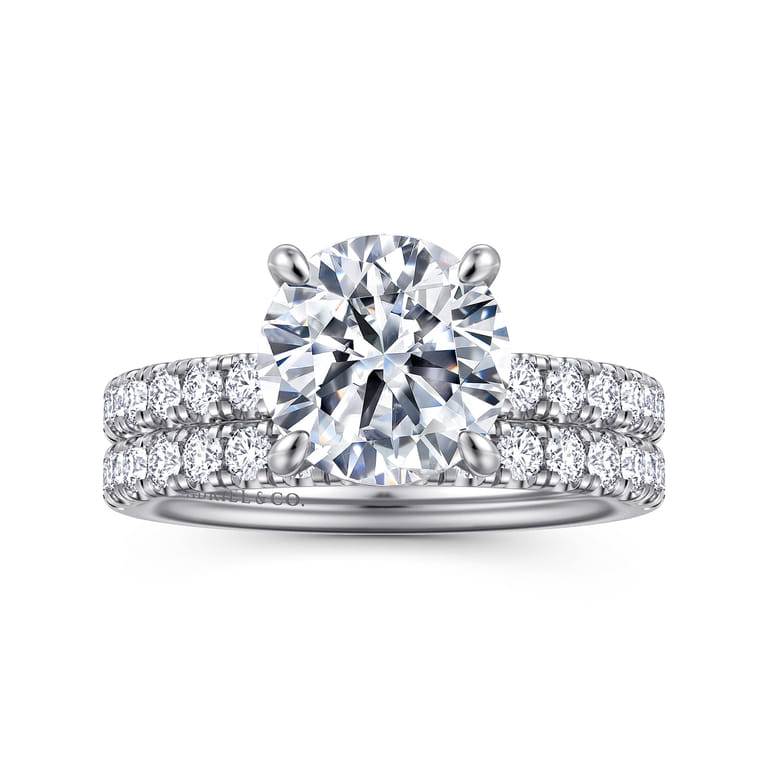 Winslow - 14K White Gold Round Diamond Engagement Ring - 0.36 ct - Shot 4