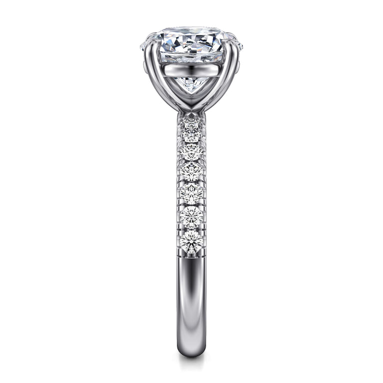Winslow - 14K White Gold Round Diamond Engagement Ring - 0.36 ct - Shot 5