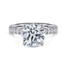 Winslow - 14K White Gold Round Diamond Engagement Ring - 0.38 ct