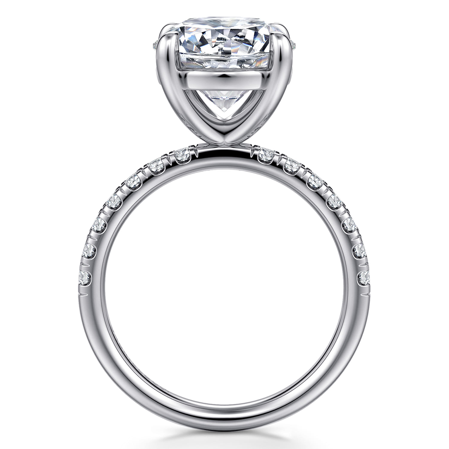 Winslow - 14K White Gold Round Diamond Engagement Ring - 0.4 ct - Shot 2