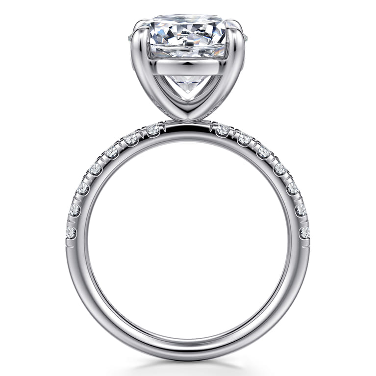 Winslow - 14K White Gold Round Diamond Engagement Ring - 0.4 ct - Shot 2
