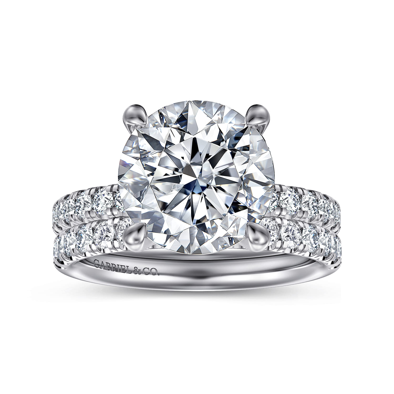 Winslow - 14K White Gold Round Diamond Engagement Ring - 0.4 ct - Shot 4