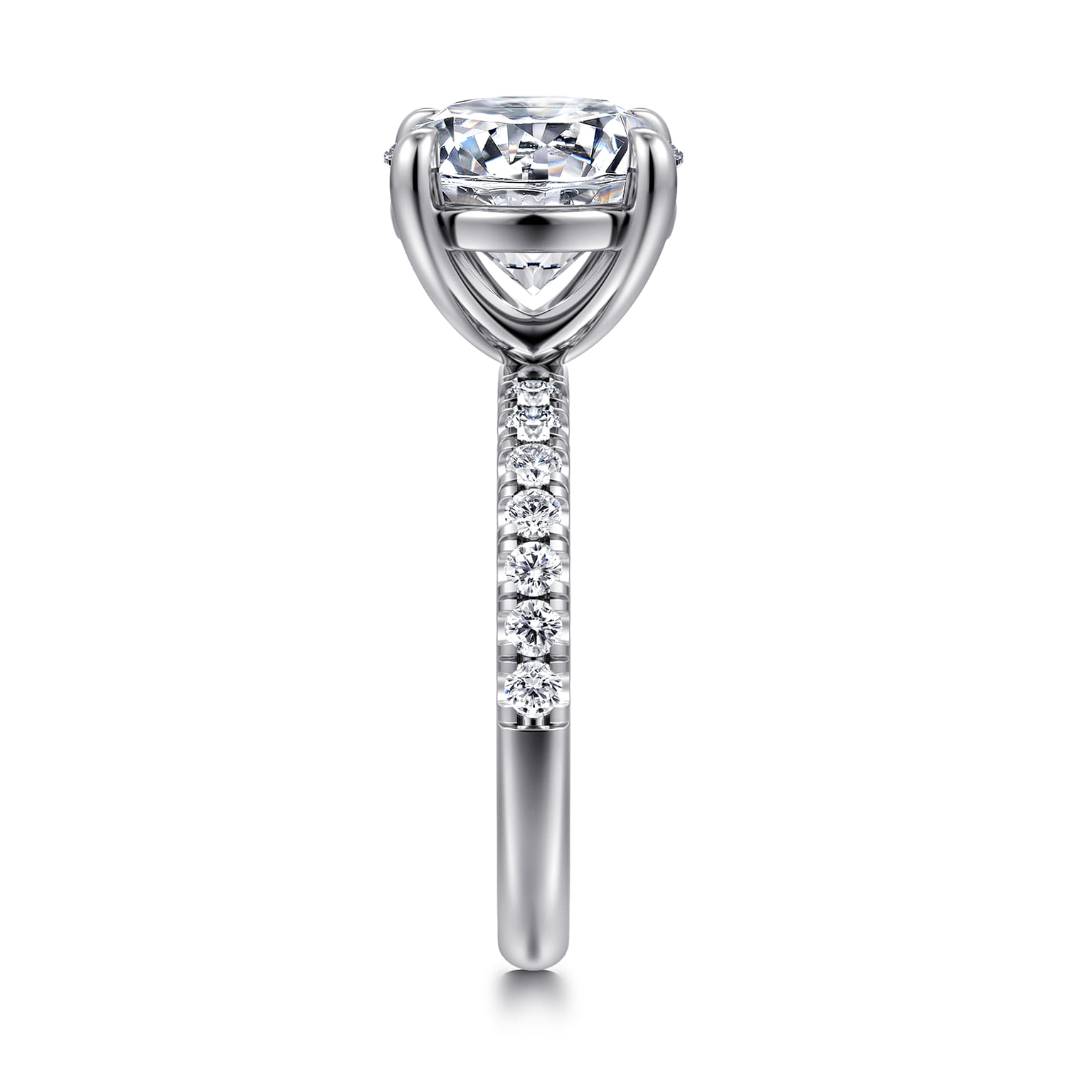 Winslow - 14K White Gold Round Diamond Engagement Ring - 0.4 ct - Shot 4