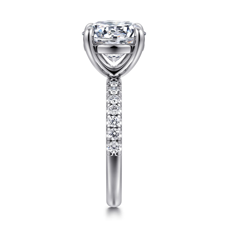 Winslow - 14K White Gold Round Diamond Engagement Ring - 0.4 ct - Shot 4