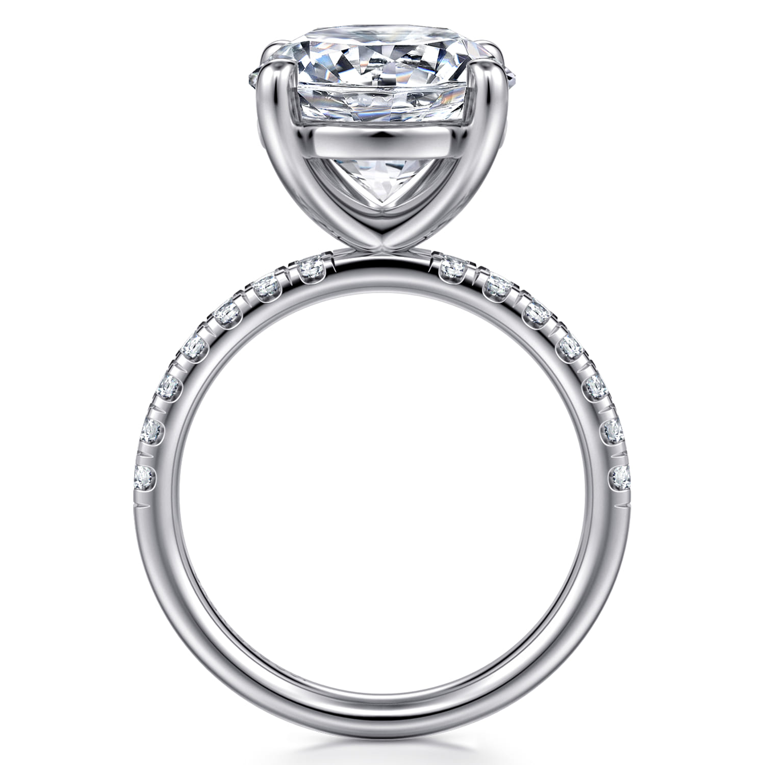 Winslow - 14K White Gold Round Diamond Engagement Ring - 0.4 ct - Shot 2