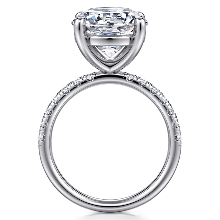 Winslow - 14K White Gold Round Diamond Engagement Ring - 0.4 ct - Shot 2