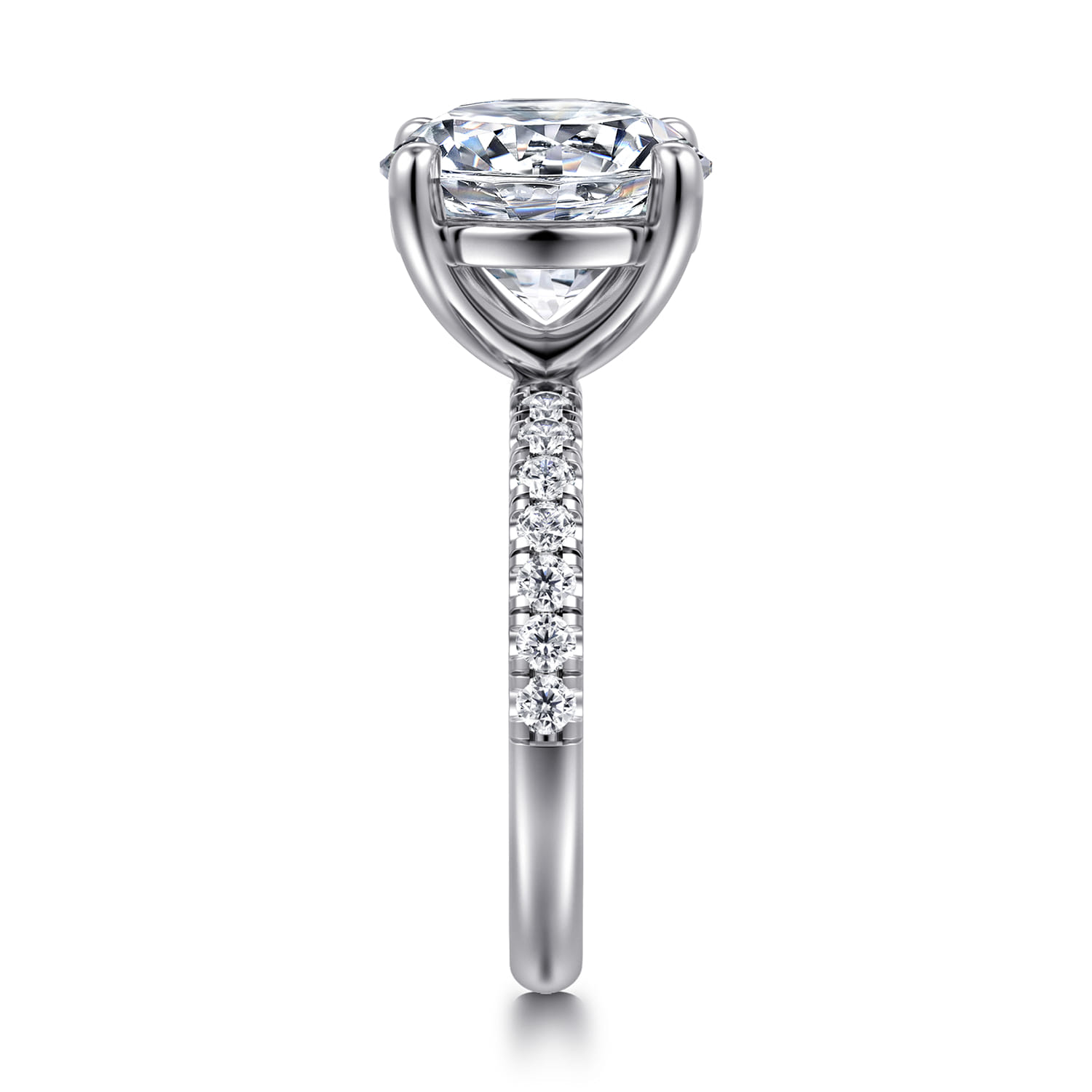 Winslow - 14K White Gold Round Diamond Engagement Ring - 0.4 ct - Shot 5