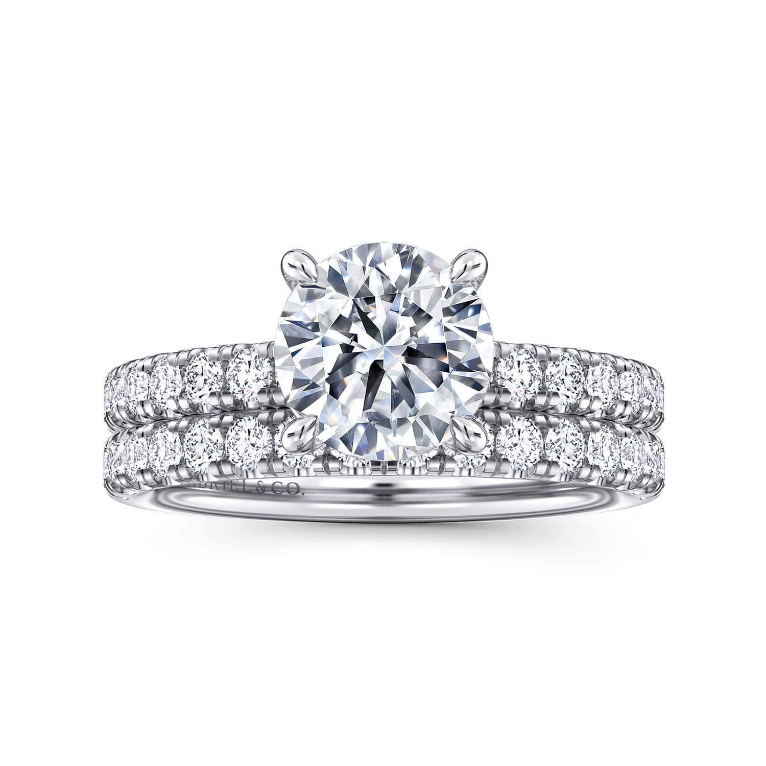 Winslow - 14K White Gold Round Diamond Engagement Ring - 0.35 ct - Shot 4